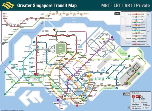 Transportkarte Singapur